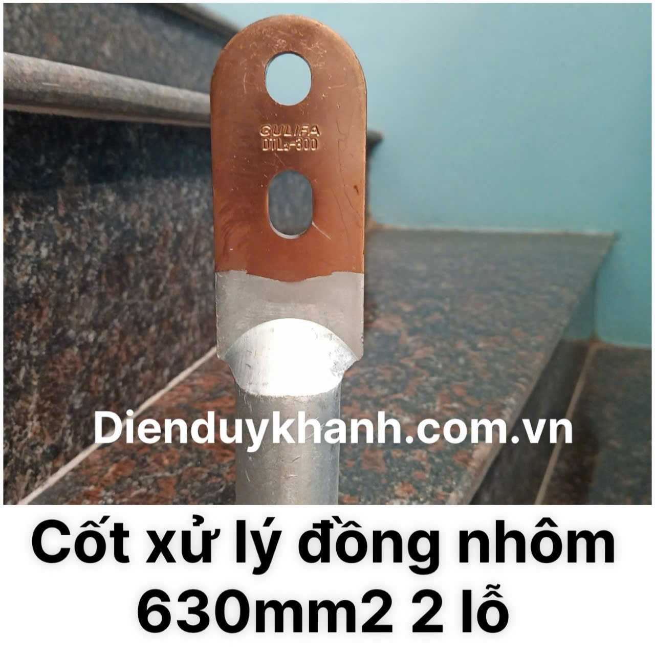 Đầu Cốt Xử Lý Đồng Nhôm 630mm2 2 Lỗ